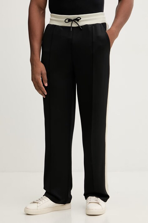 Guess spodnie dresowe FULVIO męskie kolor czarny z aplikacją Z5YB14 KCRU2