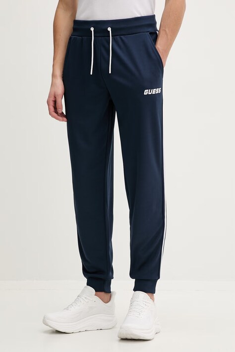 Guess spodnie dresowe LANSA męskie kolor granatowy z nadrukiem Z6RB13 KD482