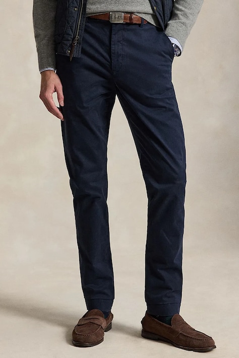 Polo Ralph Lauren штани чоловічі з бавовною темно-сині regular waist 710979503