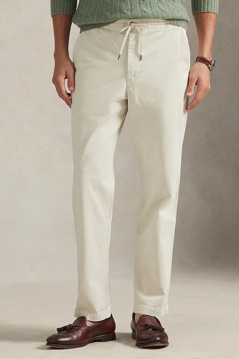 Polo Ralph Lauren spodnie męskie kolor beżowy dopasowane 710980766