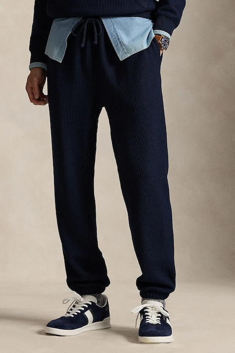 Polo Ralph Lauren pantaloni de trening culoarea bleumarin, uni, 710980335