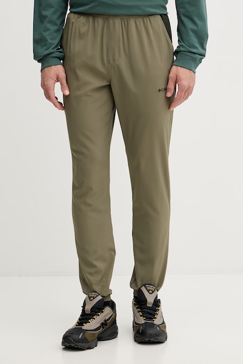 Columbia spodnie dresowe męskie zielone regular waist 2161062