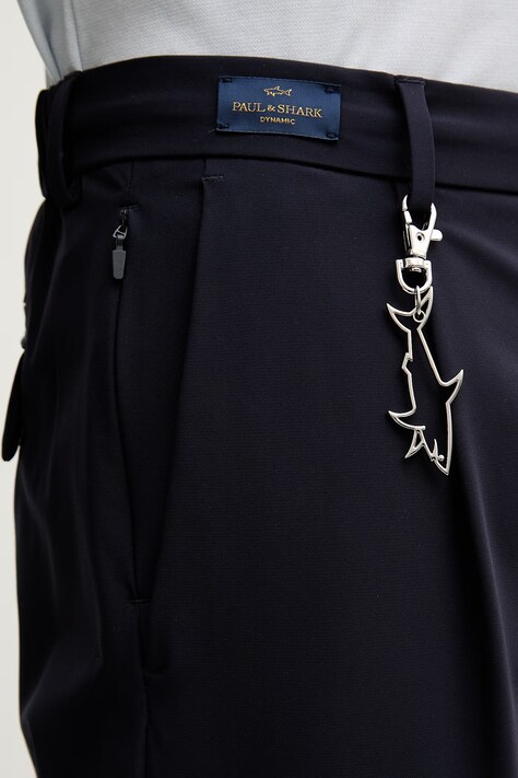 Paul&Shark spodnie męskie kolor granatowy w fasonie chinos 25414071