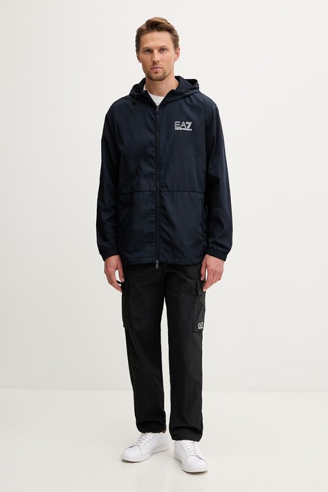 EA7 Emporio Armani Штани cargo чоловічі — SS26-SPM05A, чорний — фото 2