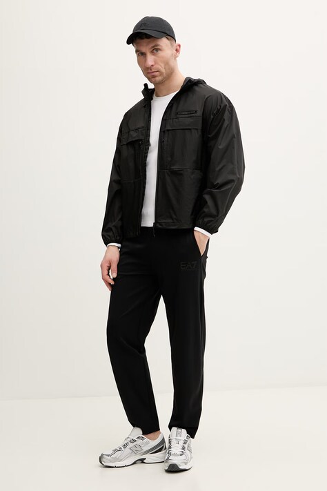 EA7 Emporio Armani спортивні штани чоловічі — SS26-SPM05B, чорний — фото 2