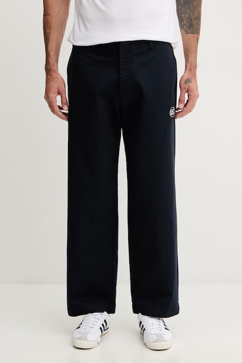 EA7 Emporio Armani spodnie męskie bawełniane granatowe regular waist AF21728.7M001551