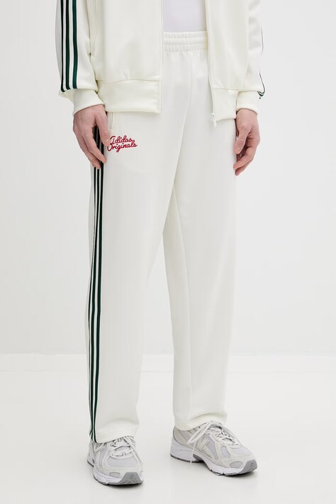 adidas Originals spodnie dresowe kolor beżowy z aplikacją KD6627