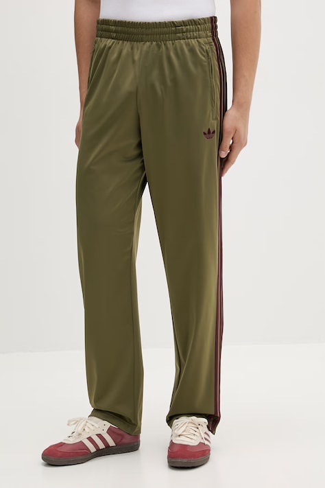 adidas Originals spodnie dresowe Firebird męskie kolor zielony z aplikacją KE1649