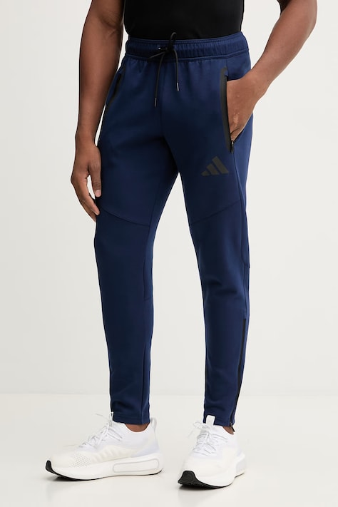 adidas Performance spodnie sportowe męskie kolor granatowy gładkie KF6073