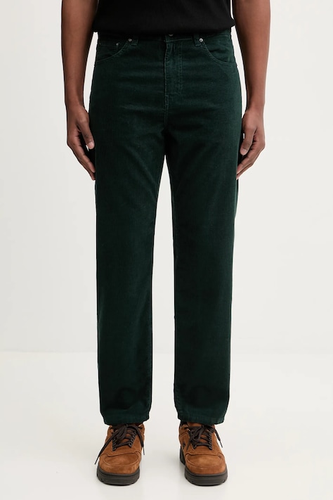 Carhartt WIP pantaloni in cotone Newel Pant uomo colore verde I031456.3GH02