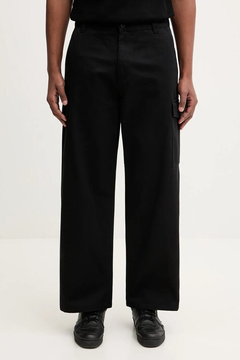 Carhartt WIP pantaloni in cotone Brady Cargo Pant uomo colore nero I036313.8902