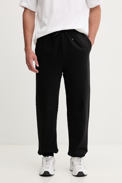 Calvin Klein Performance spodnie dresowe męskie z bawełną czarne regular waist LVGMS6P600