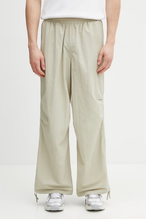 Puma Wardrobe Essential spodnie dresowe męskie beżowe high waist 632068