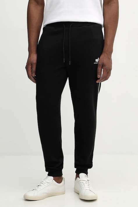 Спортивні штани Alpha Industries Track Jogger SL колір чорний меланж 156374