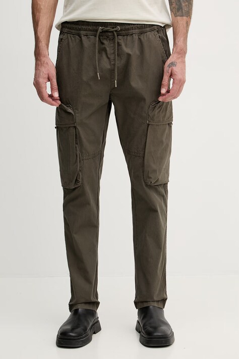 Alpha Industries spodnie męskie bawełniane Division Pant zielone regular waist 266203