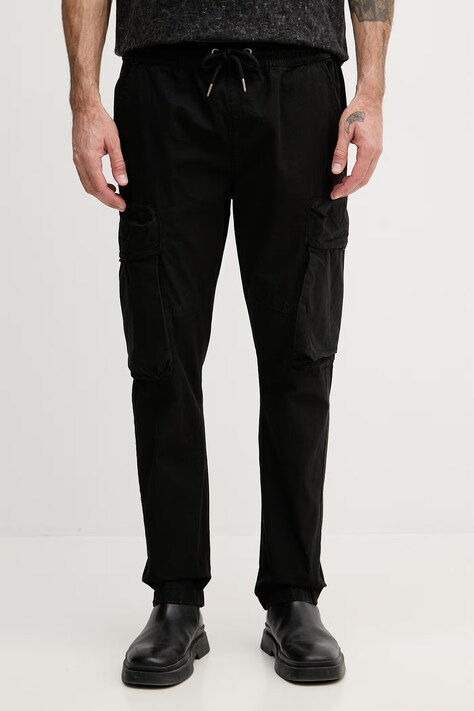 Alpha Industries spodnie męskie bawełniane Division Pant czarne 266203