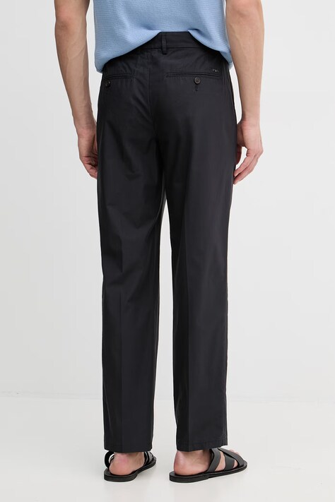 Emporio Armani штани чінос чоловічі бавовняні — SS26-SPM0AG, темно-синій — фото 3