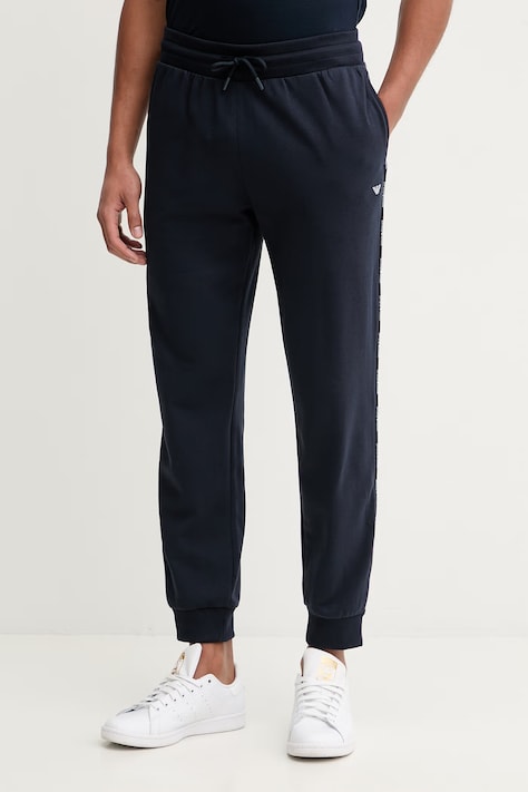 Emporio Armani Underwear pantaloni de trening culoarea bleumarin, uni, EM000500 AF18887