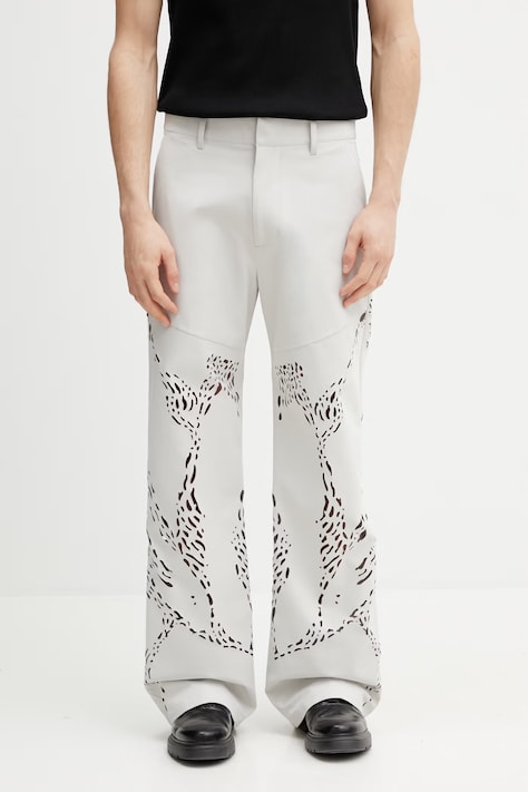 HELIOT EMIL spodnie męskie szare high waist SS26_M_10_235_LGY06