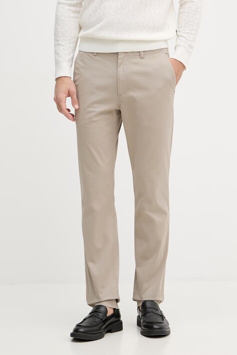 Calvin Klein Jeans pantaloni da uomo beige regular waist LV04RF618G