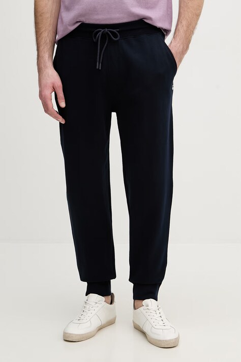 United Colors of Benetton spodnie dresowe męskie z bawełną granatowe regular waist 342ZUF01B