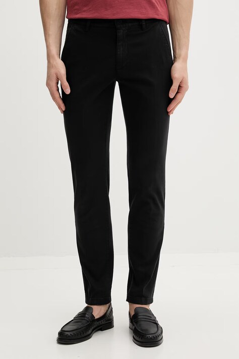 Marc O'Polo spodnie męskie czarne regular waist