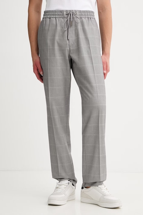 Iceberg spodnie męskie kolor szary dopasowane B060 5239