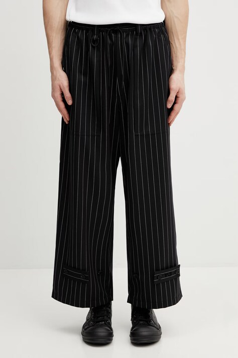 Y-3 spodnie z dodatkiem wełny PS RF WL PNT męskie kolor czarny proste KR3003