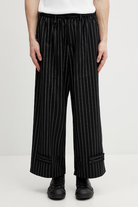 Y-3 spodnie z dodatkiem wełny PS RF WL PNT męskie kolor czarny proste KR3003