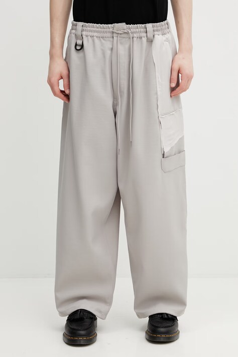 Nohavice Y-3 SU STR PANTS béžová farba, strih cargo, KS7645