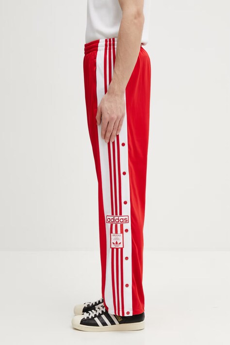 adidas Originals спортен панталон мъжки ADIBREAK TP червен с висока талия KD4093