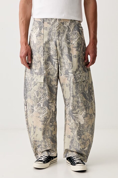 adidas Originals nohavice cargo pánske bavlnené CARGO WORKPANT béžové regular waist KG6443