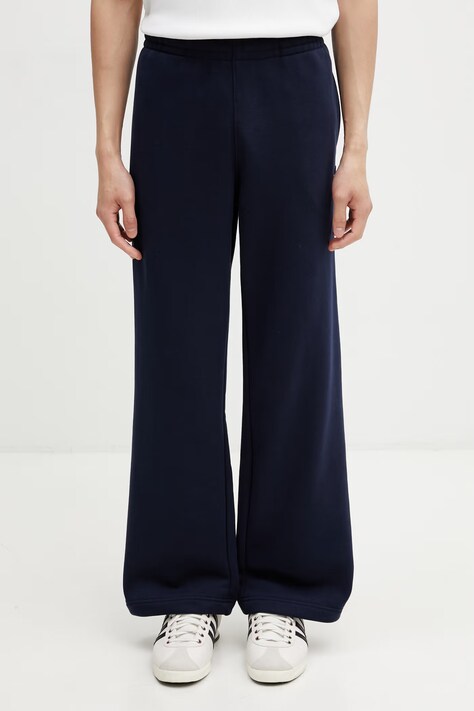 Lacoste спортивные штаны из хлопка для мужчин тёмно-синие regular waist XH1661