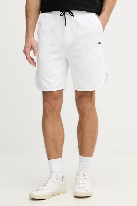 BOSS Green pantaloni scurți bărbătești albi regular waist 50558883