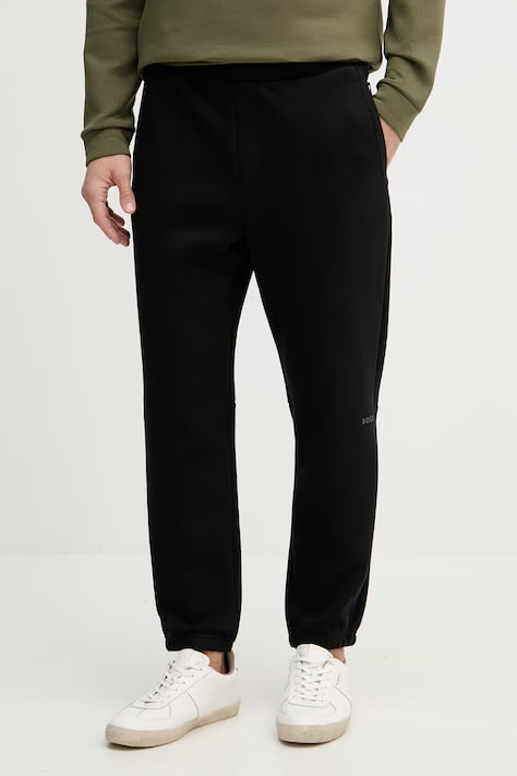 BOSS Green donji dio trenirke za muškarce crni spušteni struk 50558960