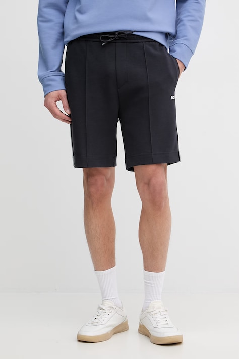 BOSS Green pantaloncini da uomo blu navy regular waist 50561776