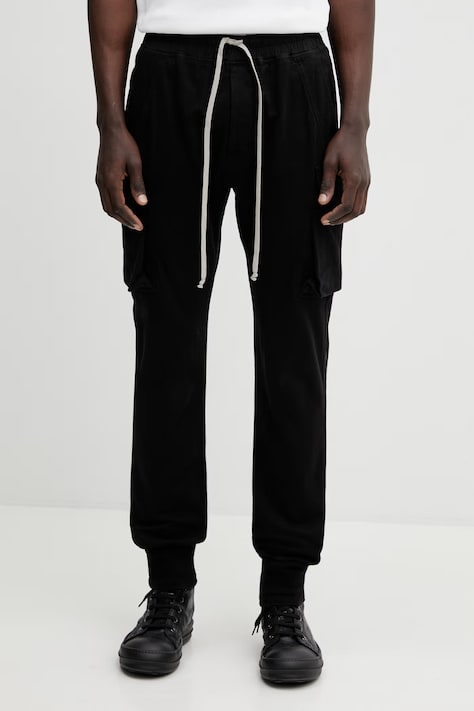 Rick Owens DRKSHDW pantaloni Mastodon Cut culoarea negru, DU01F4386.RIG