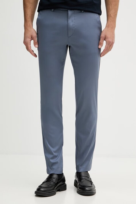 BOSS spodnie chinos męskie Kaiton1 niebieskie regular waist 50553841