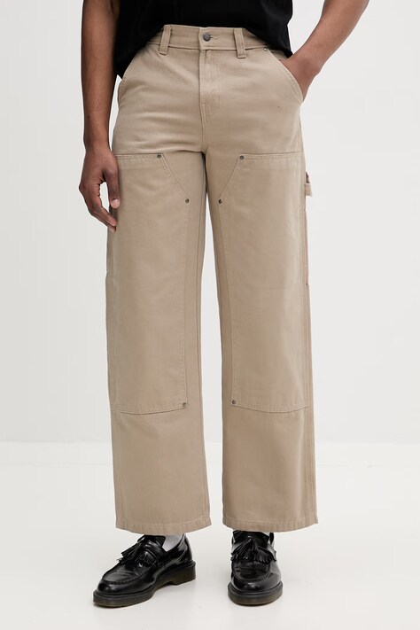 Dickies spodnie straight męskie bawełniane beżowe regular waist DK0A87PE0DS1