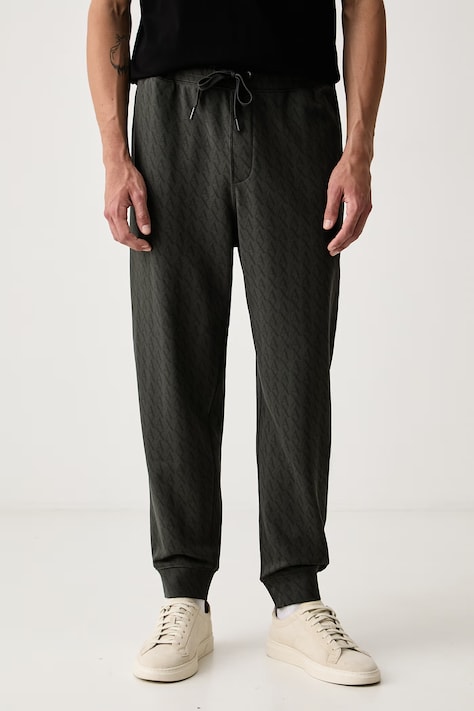 Armani Exchange pantaloni de trening pentru bărbați din bumbac gri regular waist XM001226 AF11847