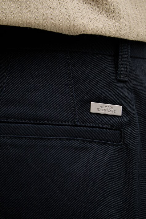 Armani Exchange штани чоловічі бавовняні — SS26-SPM0H9, темно-синій — фото 4