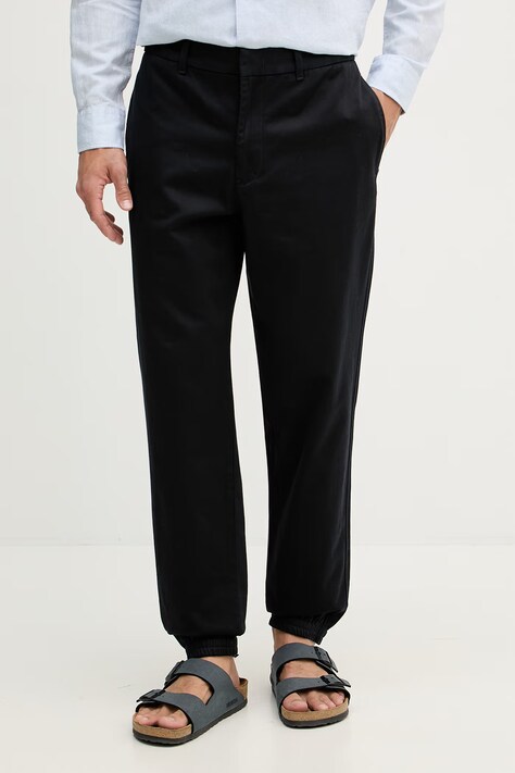Armani Exchange spodnie męskie bawełniane granatowe regular waist XM002415 AF22642