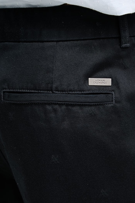 Armani Exchange штани чоловічі бавовняні — SS26-SPM0HG, темно-синій — фото 4