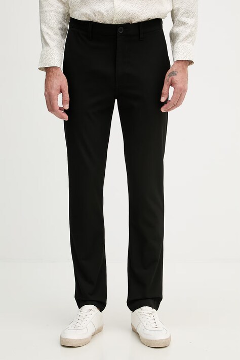 Armani Exchange nohavice pánske čierne regular waist XM002877 AF25462