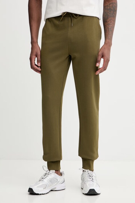 Napapijri spodnie dresowe bawełniane Malis męskie kolor zielony gładkie NP0A4H8CG3A1