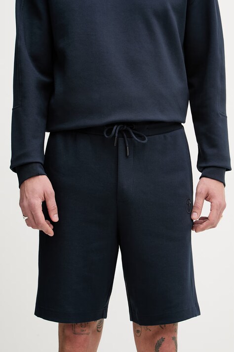 Joop! szorty męskie z bawełną granatowe regular waist 30101958
