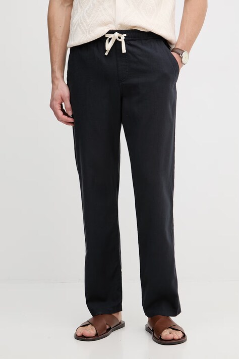 Joop! spodnie regular męskie z lyocellu granatowe regular waist 30102878