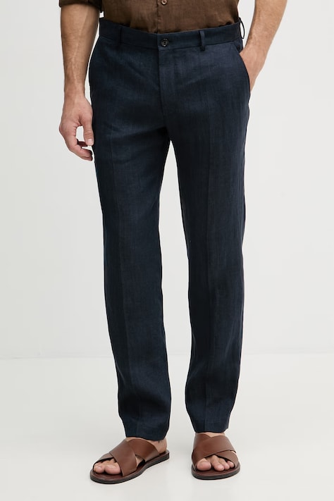 Joop! штани chinos чоловічі лляні темно-сині regular waist 30102982