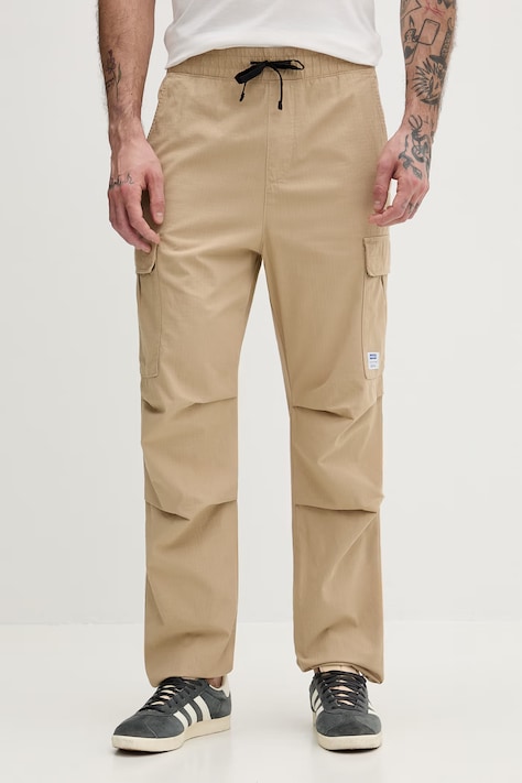 Hugo Blue pamut nadrág Gadic262D bézs, cargo, 50559930