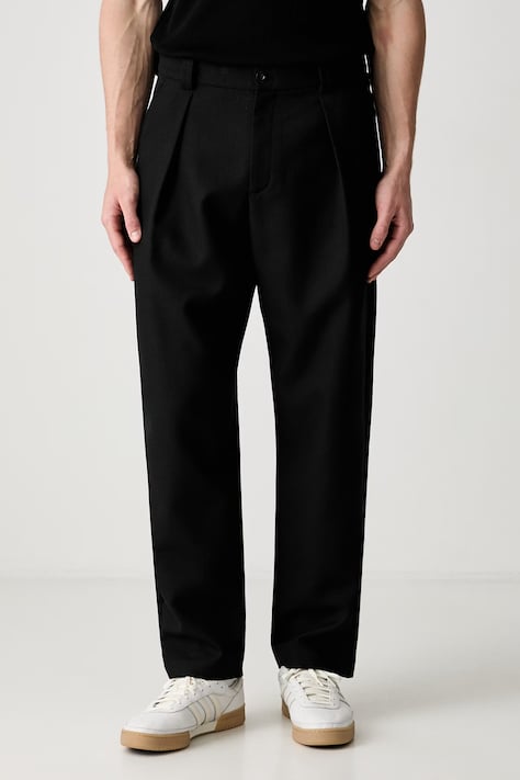 A.P.C. Renato костюмні штани з додаванням вовни чоловічі чорні regular waist PSALP.H08428